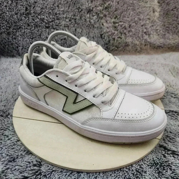 Vans Shoes - VANS Lowland CC ComfyCush Low White Green Unisex Men 8.5 Women 10